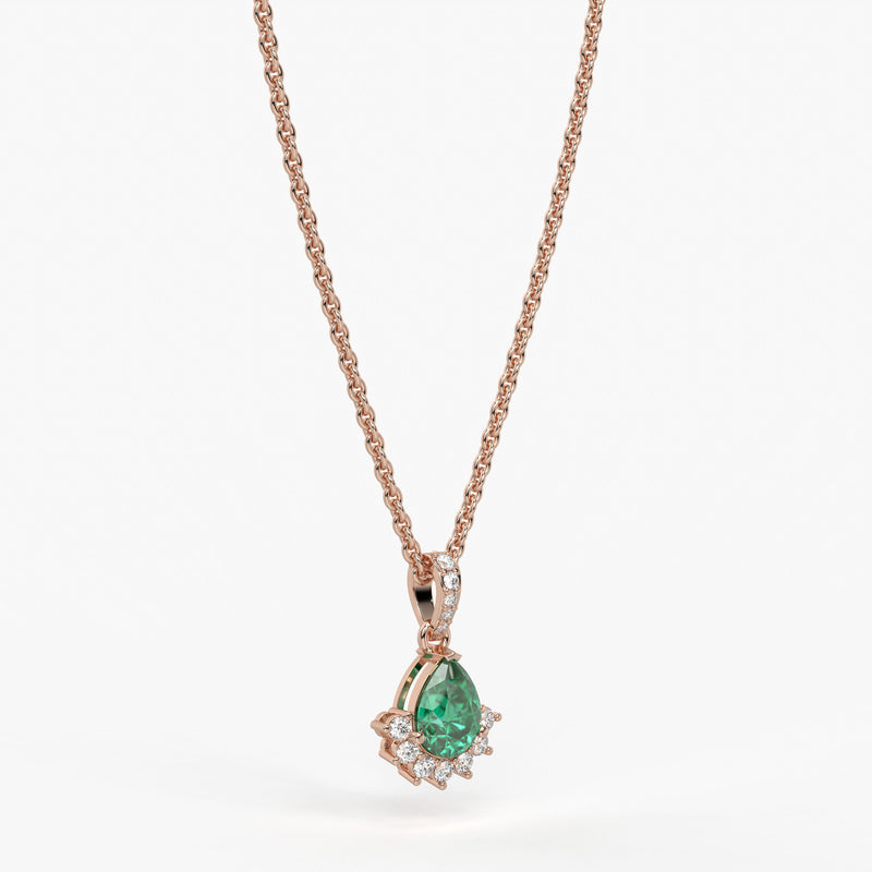 Elara Teardrop Bloom Pendant