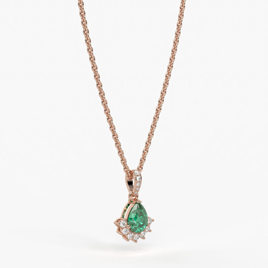 Elara Teardrop Bloom Pendant