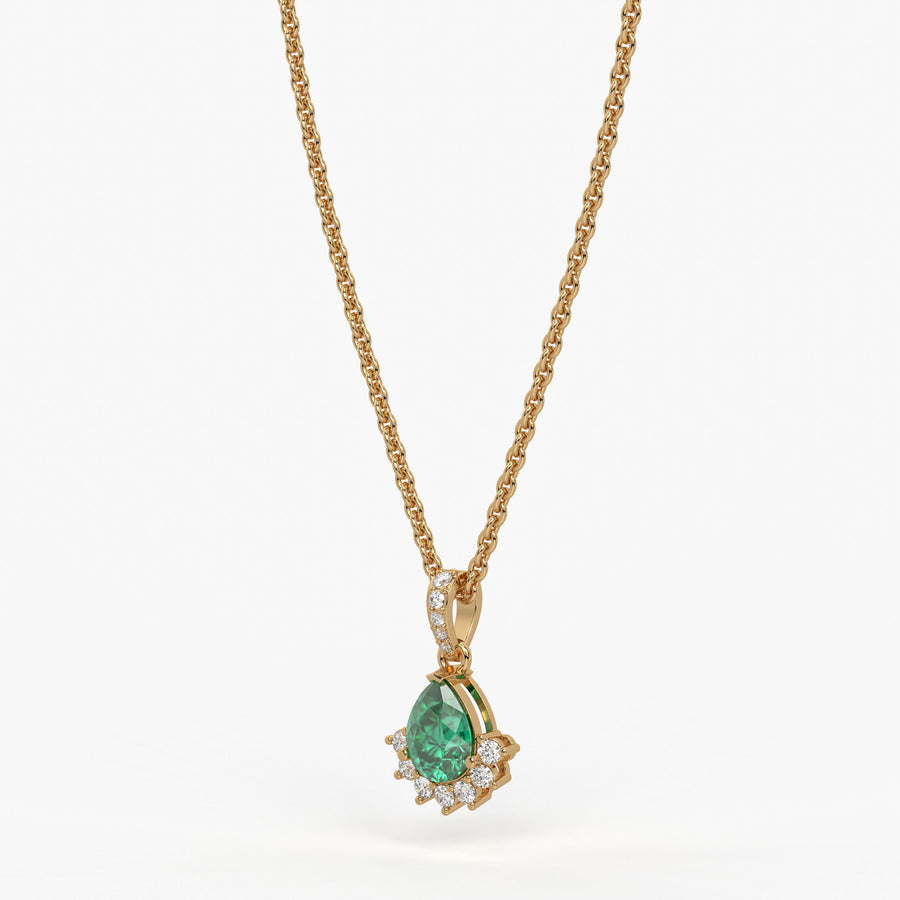 Elara Teardrop Bloom Pendant