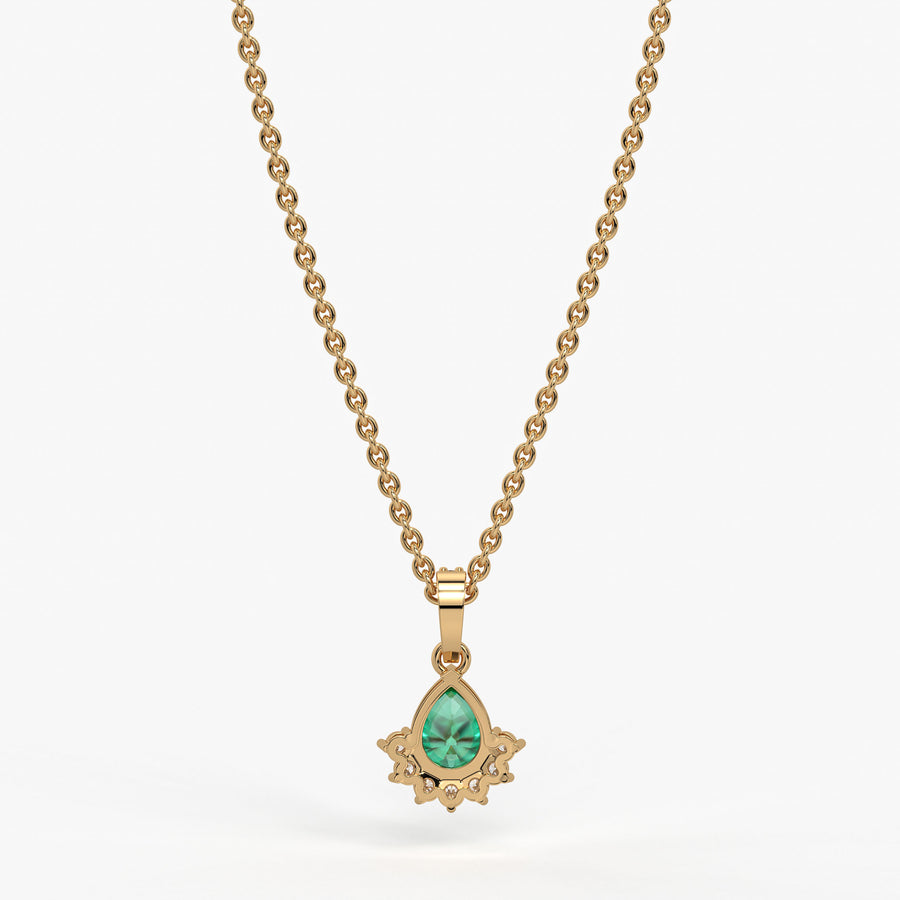 Elara Teardrop Bloom Pendant