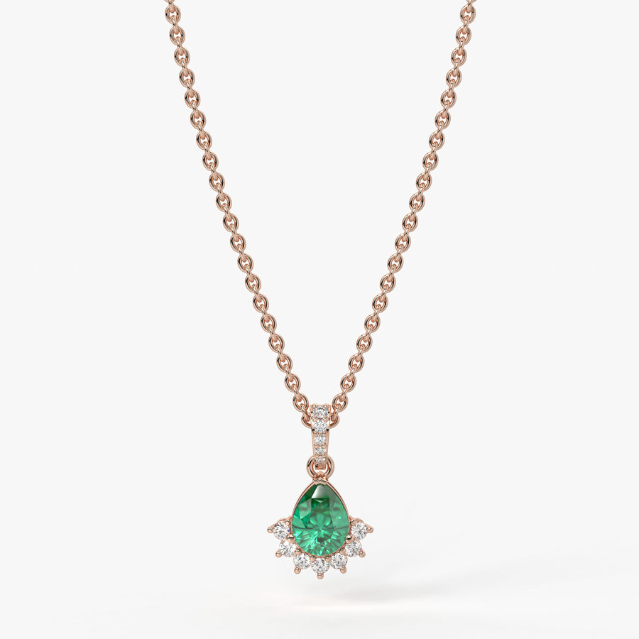 Elara Teardrop Bloom Pendant
