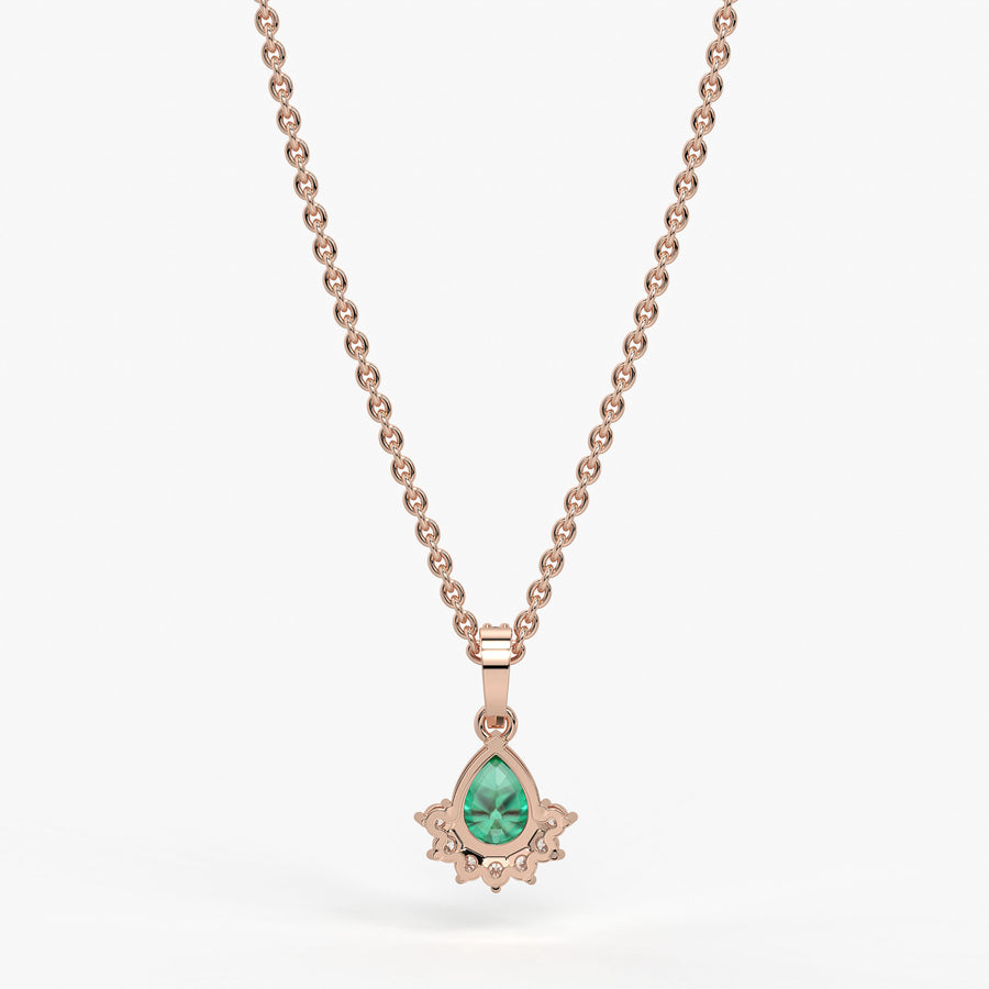 Elara Teardrop Bloom Pendant