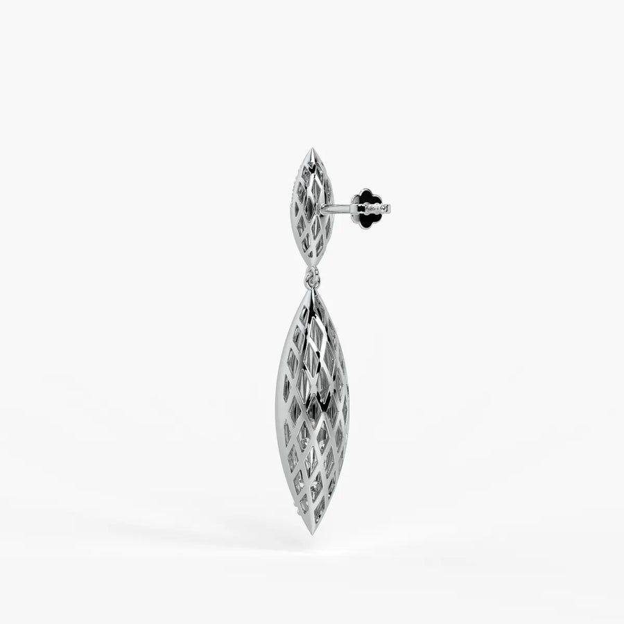 Leaf Twist Dangle Earrings