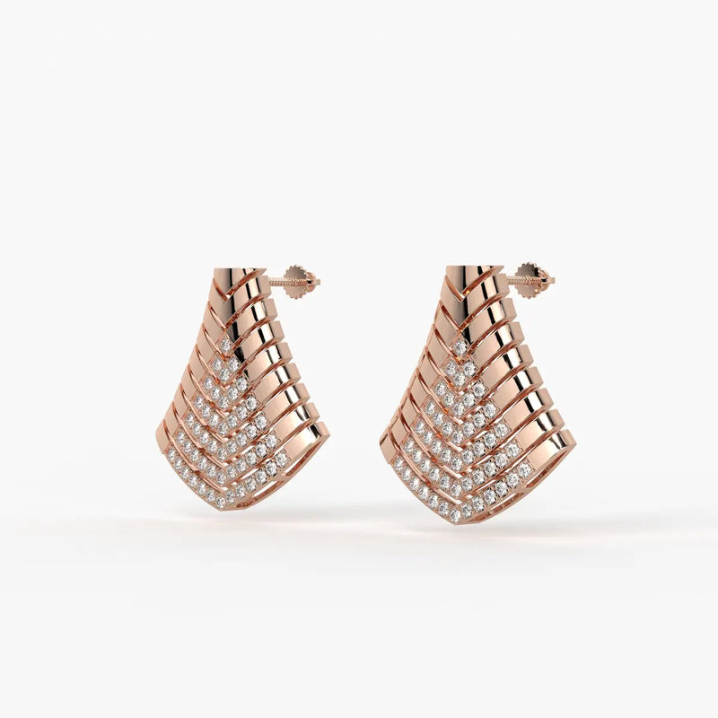 Tapered Chevron Spike Pendant