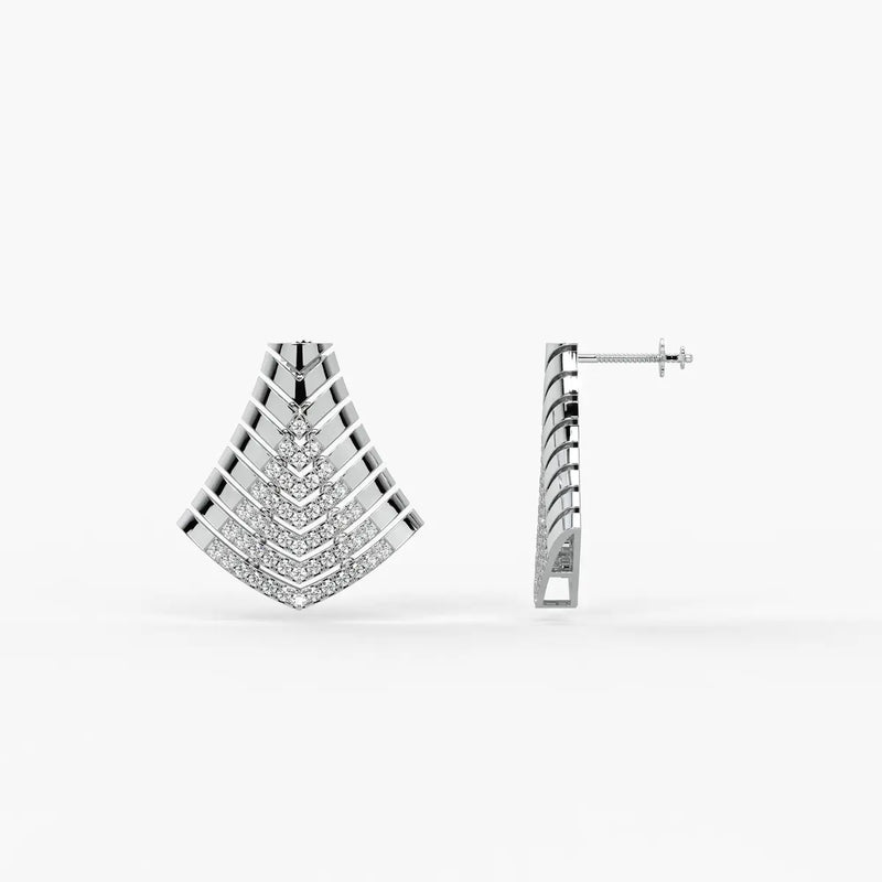 Tapered Chevron Spike Pendant