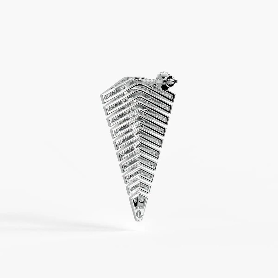 Chevron Stack Ear Climber Earrings