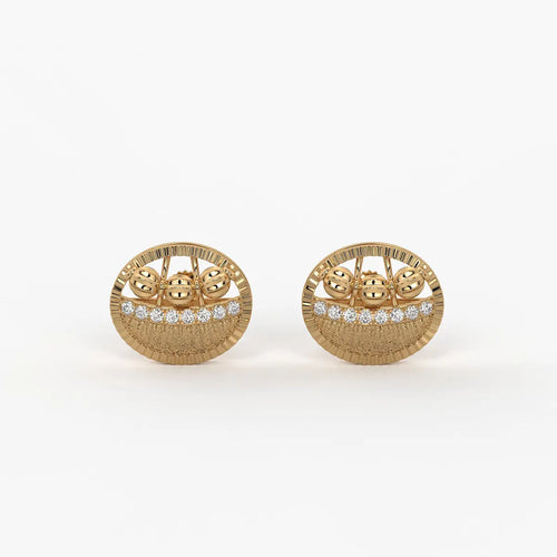 Orvia Bead Crest Earrings
