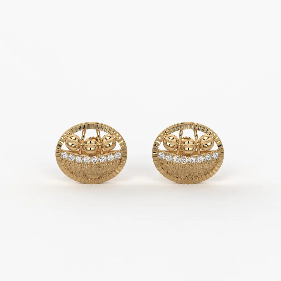 Orvia Bead Crest Earrings