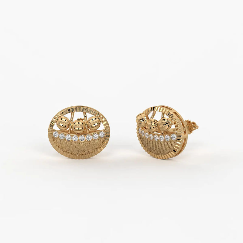 Orvia Bead Crest Earrings