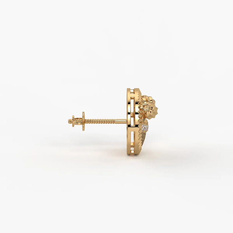 Orvia Bead Crest Earrings