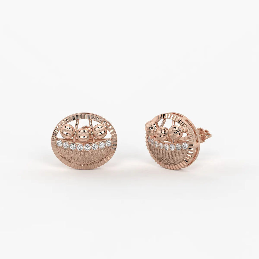 Orvia Bead Crest Earrings