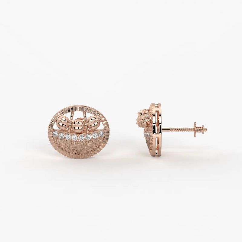 Orvia Bead Crest Earrings