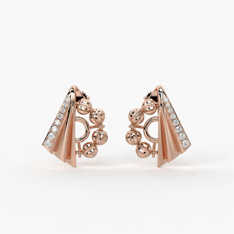 Ananya Radiant Fan Bead Earrings