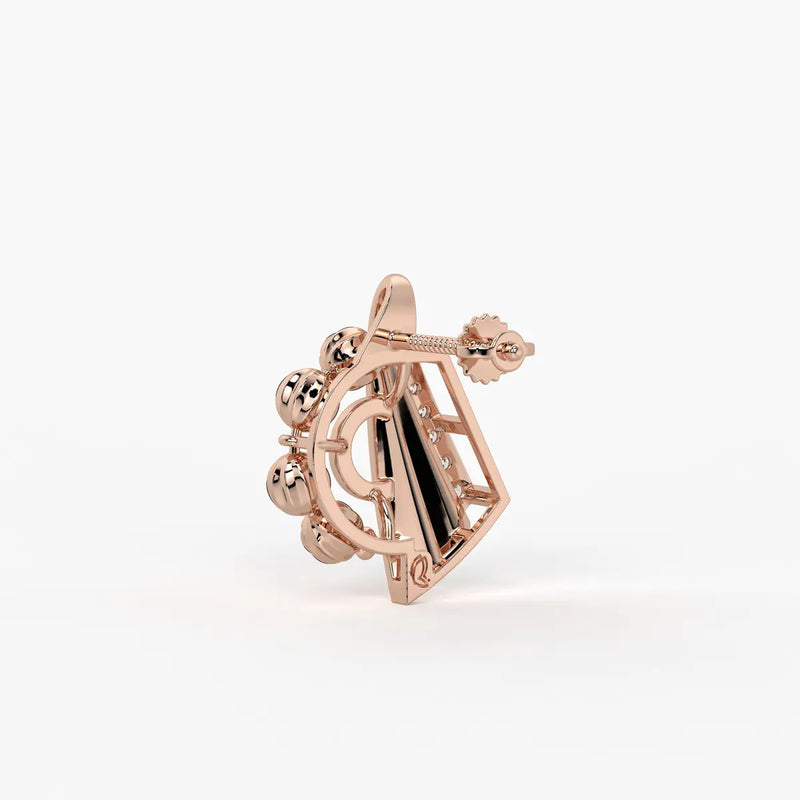 Ananya Radiant Fan Bead Earrings