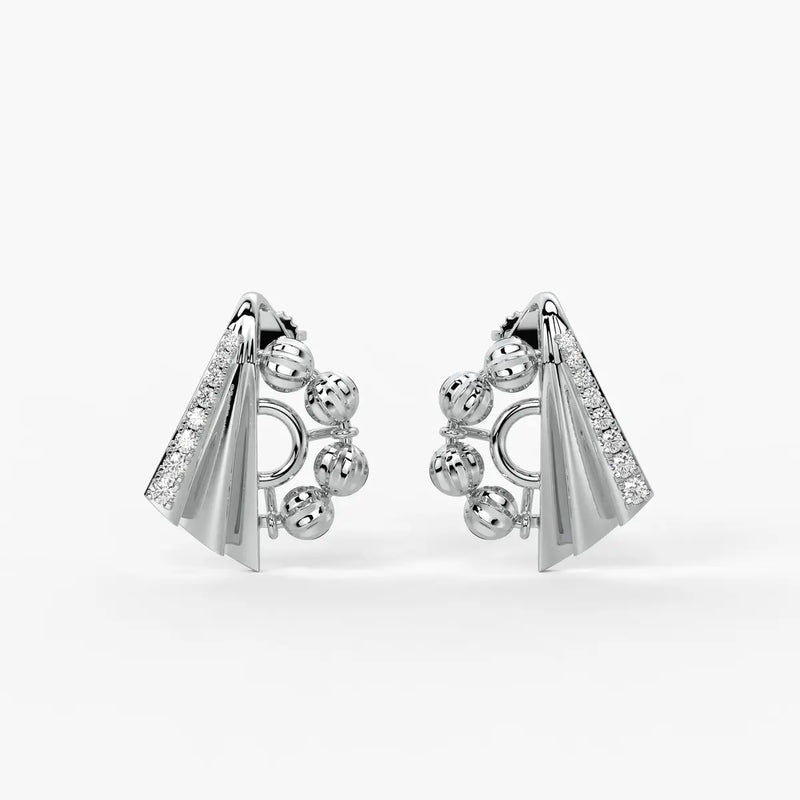 Ananya Radiant Fan Bead Earrings
