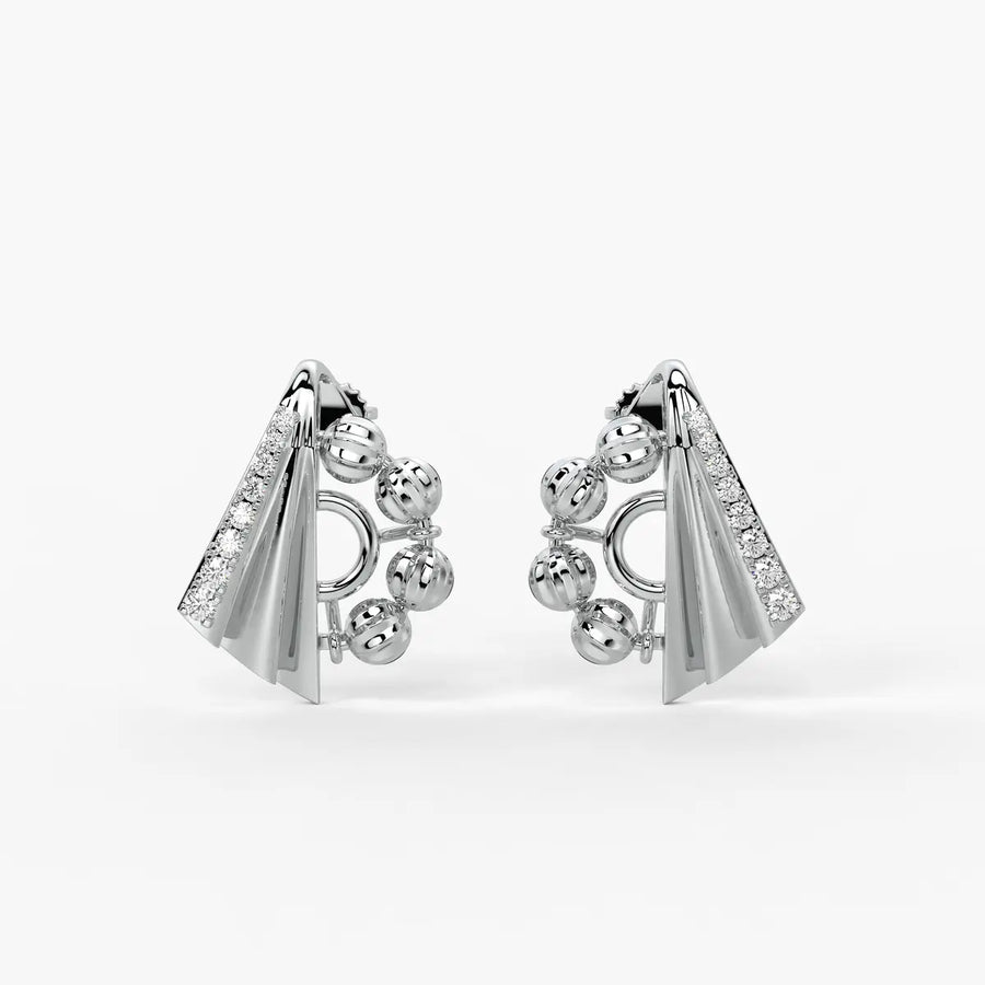 Ananya Radiant Fan Bead Earrings