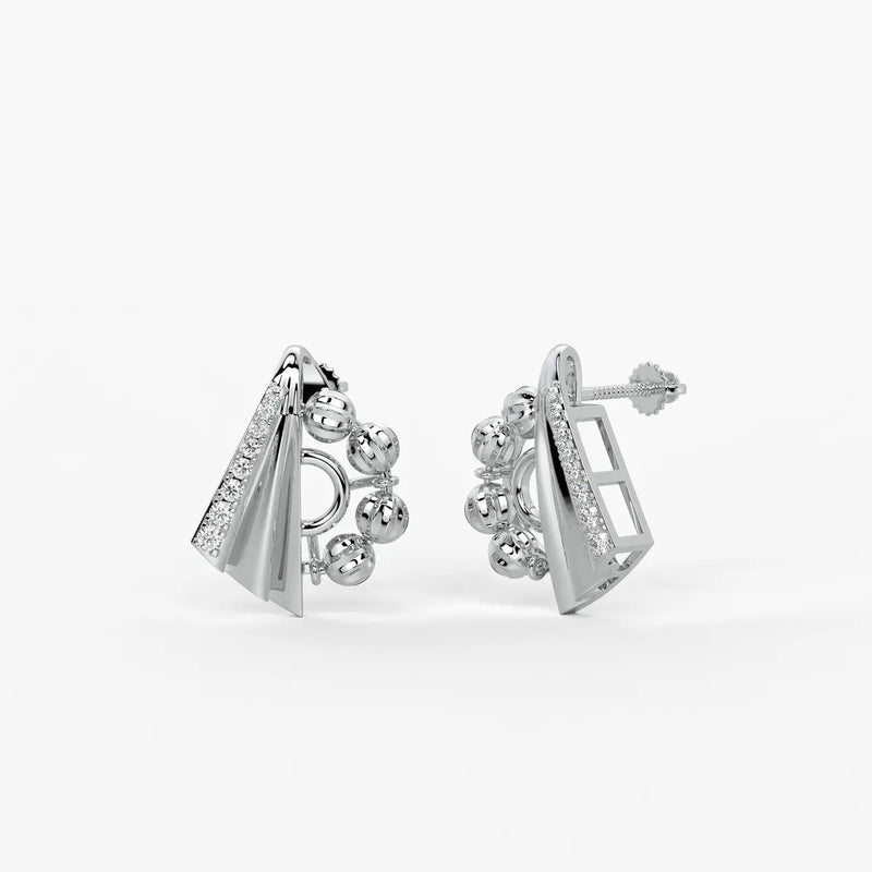 Ananya Radiant Fan Bead Earrings