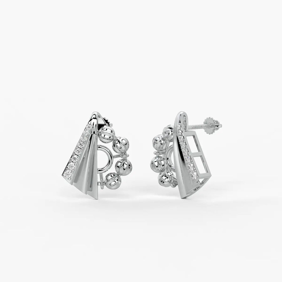 Ananya Radiant Fan Bead Earrings