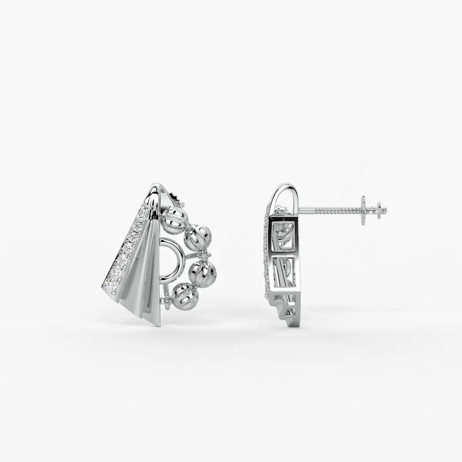 Ananya Radiant Fan Bead Earrings