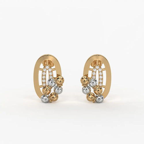 Aavira Bead Arch Earrings