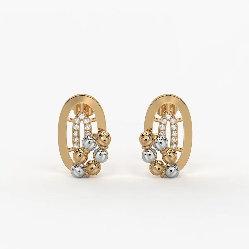 Aavira Bead Arch Earrings