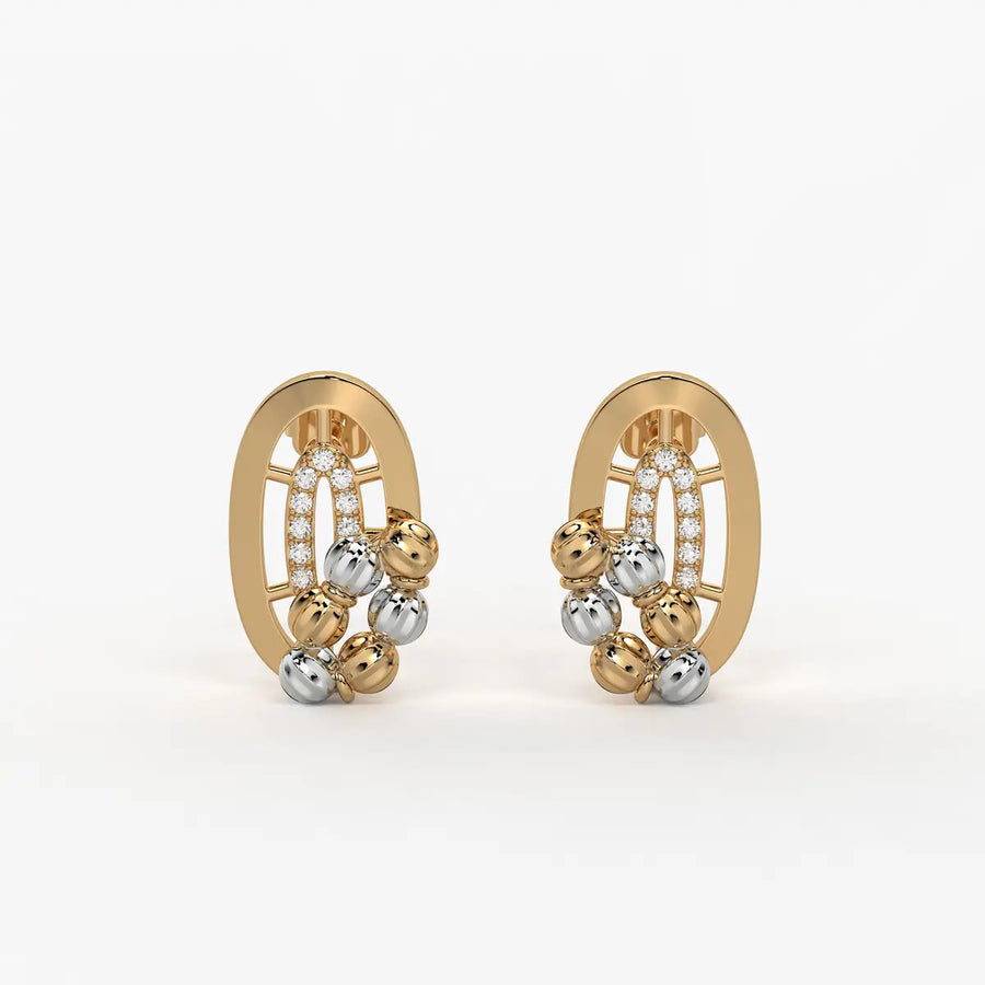 Aavira Bead Arch Earrings