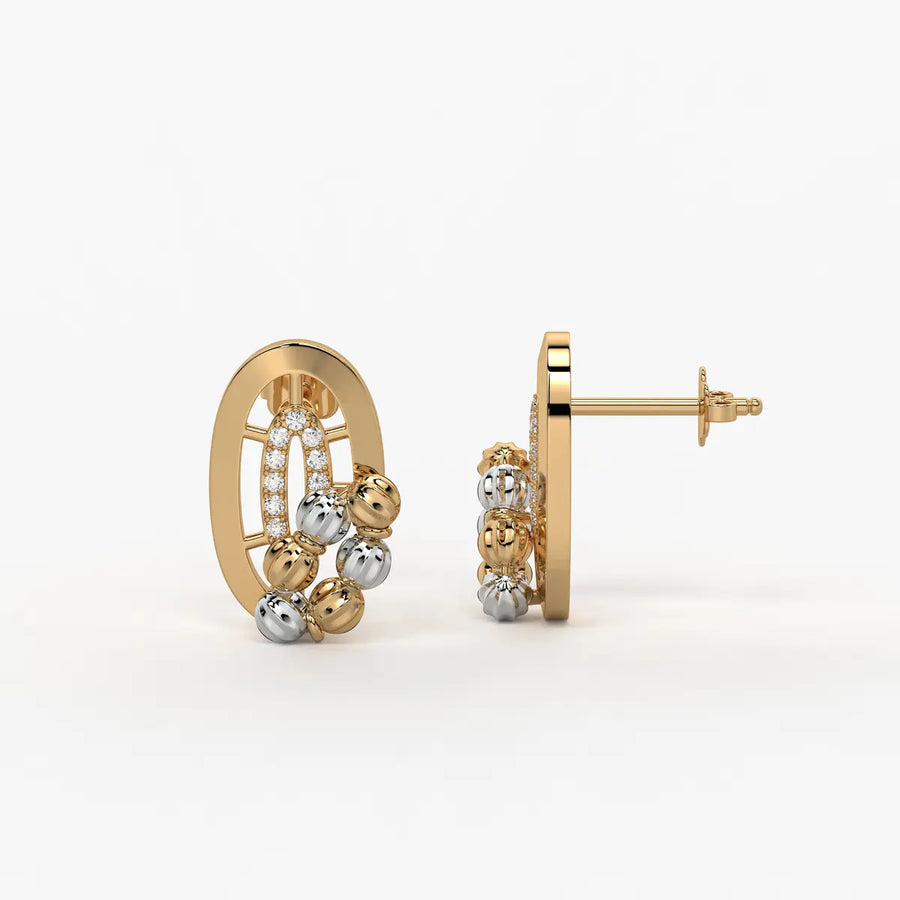 Aavira Bead Arch Earrings