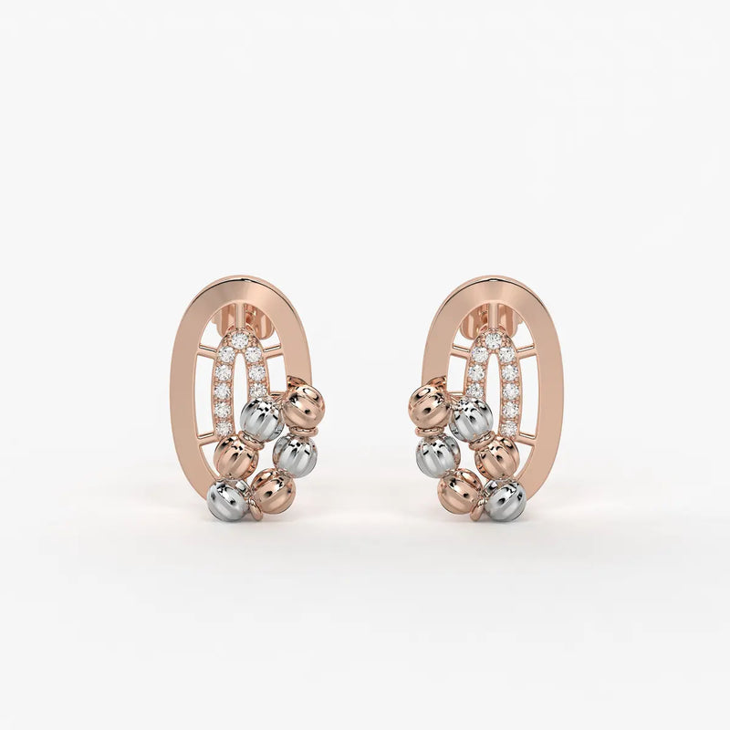 Aavira Bead Arch Earrings