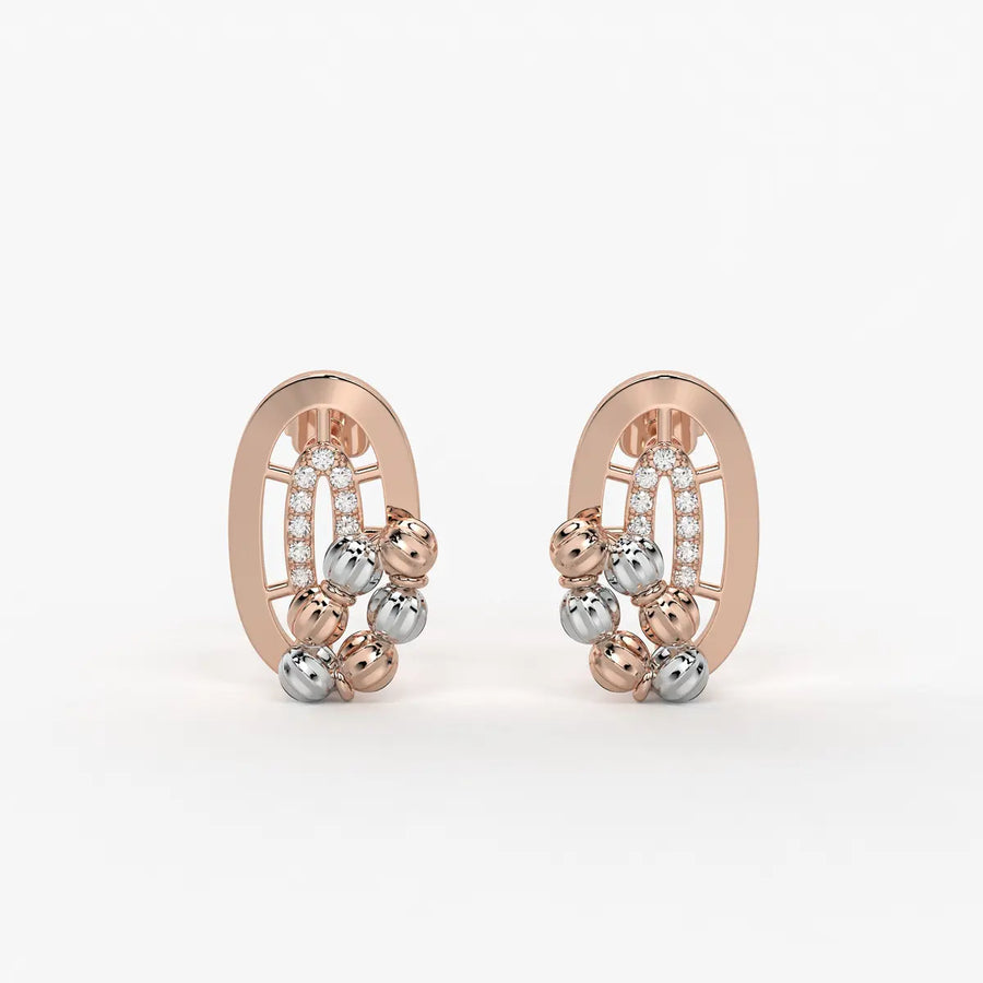 Aavira Bead Arch Earrings