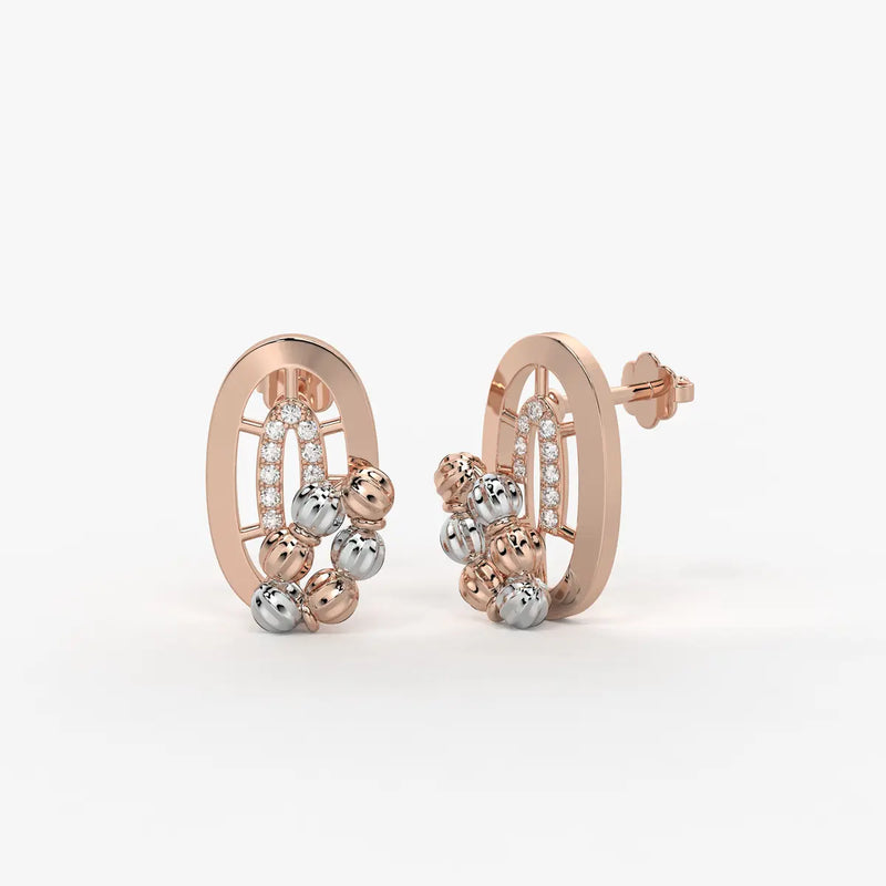 Aavira Bead Arch Earrings