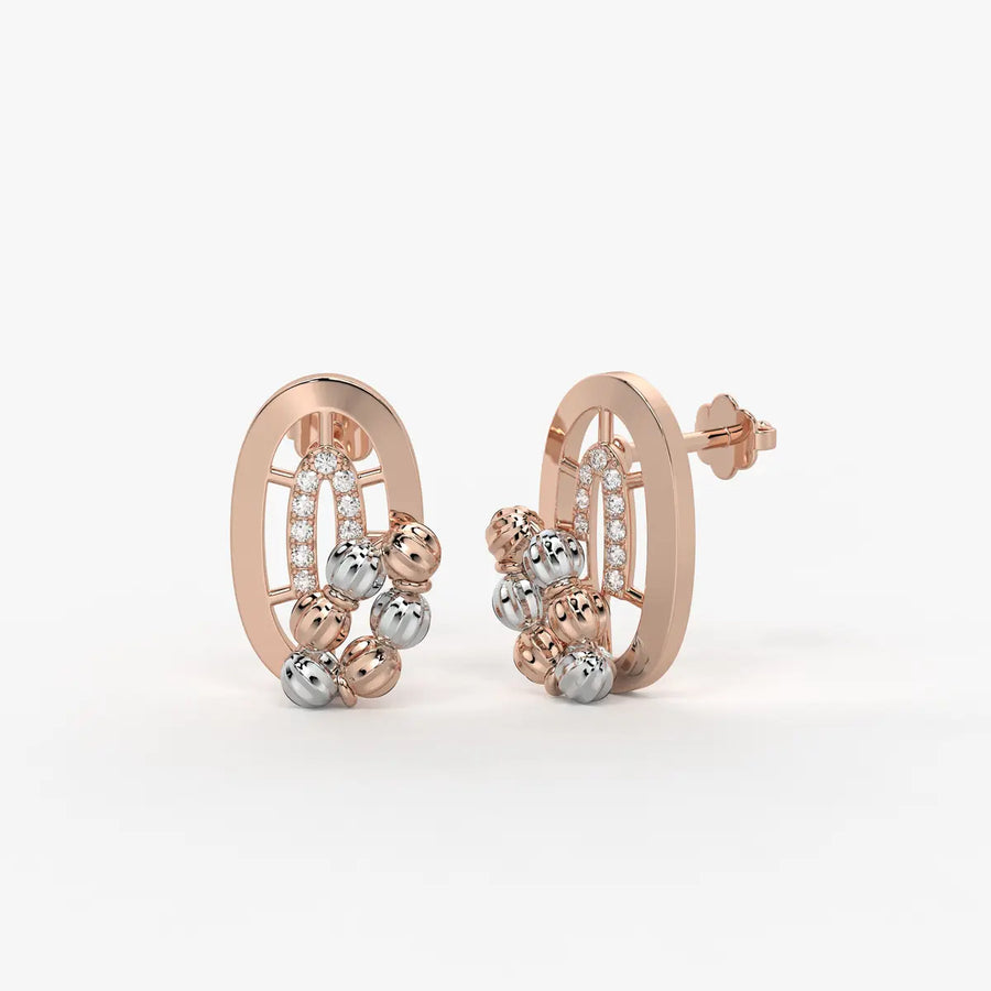 Aavira Bead Arch Earrings