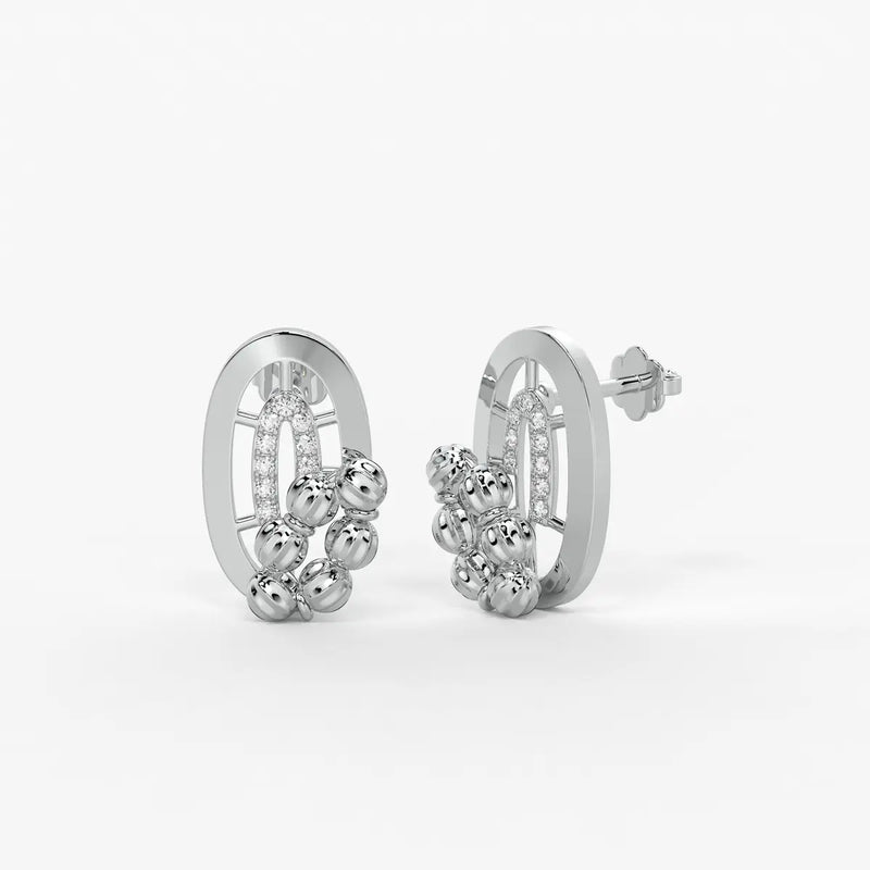 Aavira Bead Arch Earrings