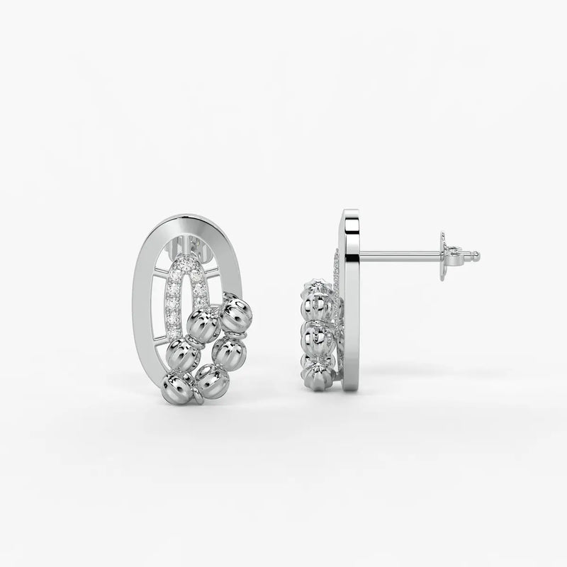 Aavira Bead Arch Earrings