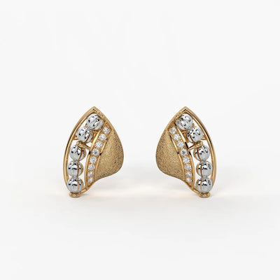 Vionara Bead Leaf Earrings