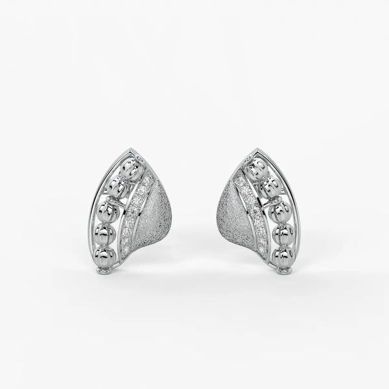 Vionara Bead Leaf Earrings