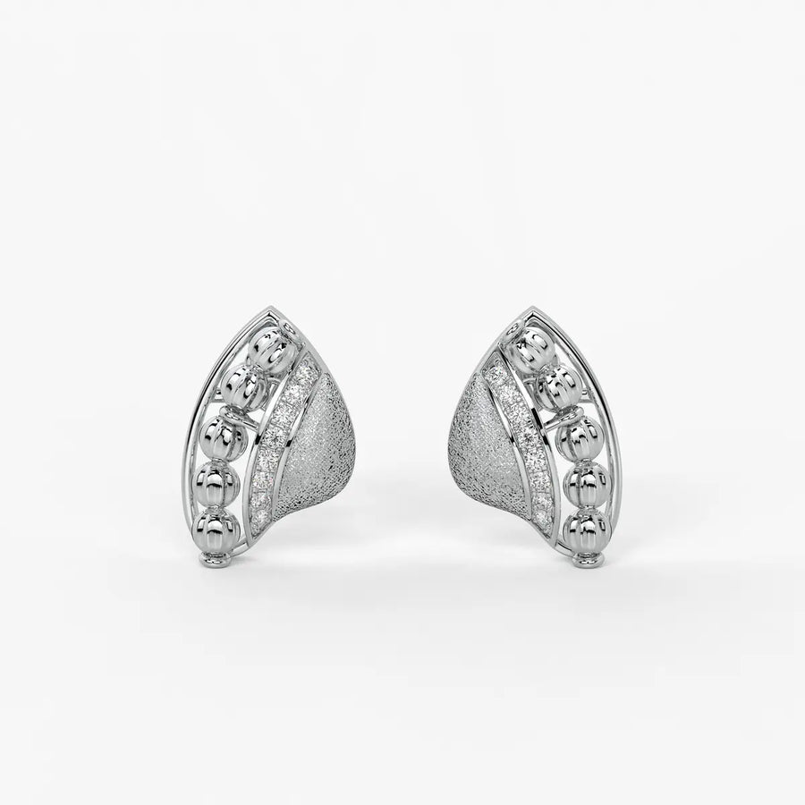 Vionara Bead Leaf Earrings