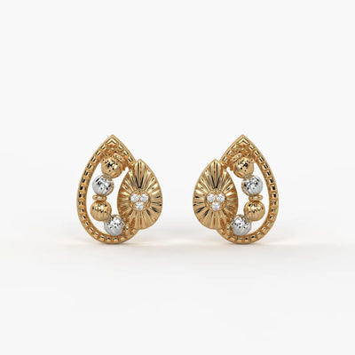 Myra Radiant Petal Bead Earrings