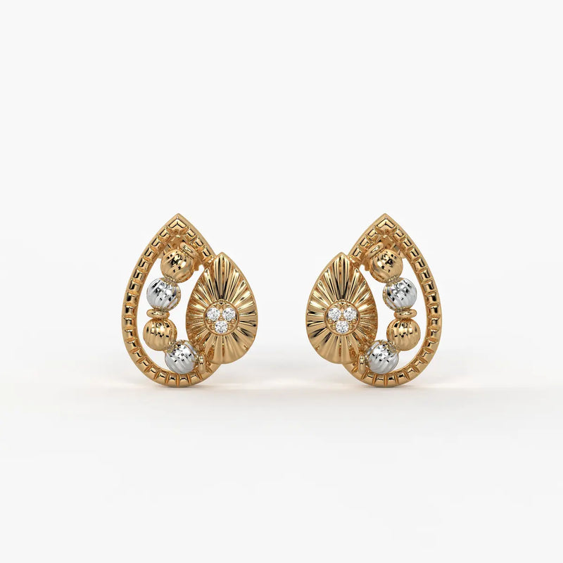Myra Radiant Petal Bead Earrings