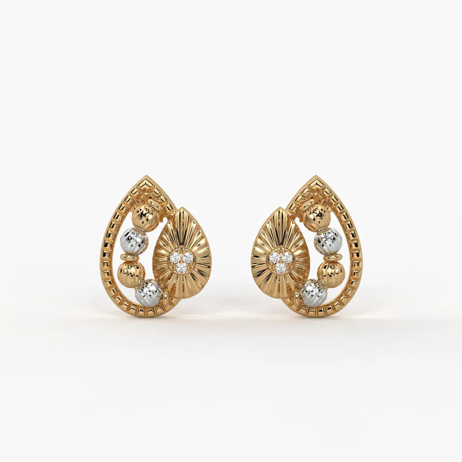 Myra Radiant Petal Bead Earrings