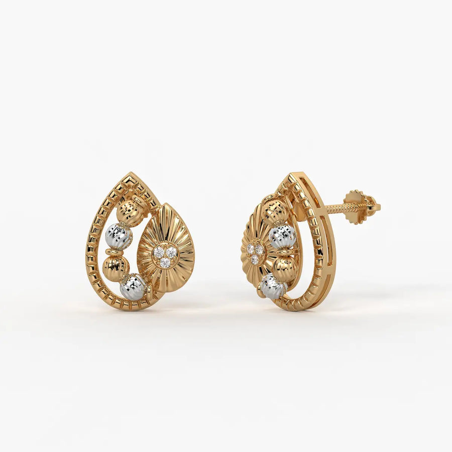Myra Radiant Petal Bead Earrings