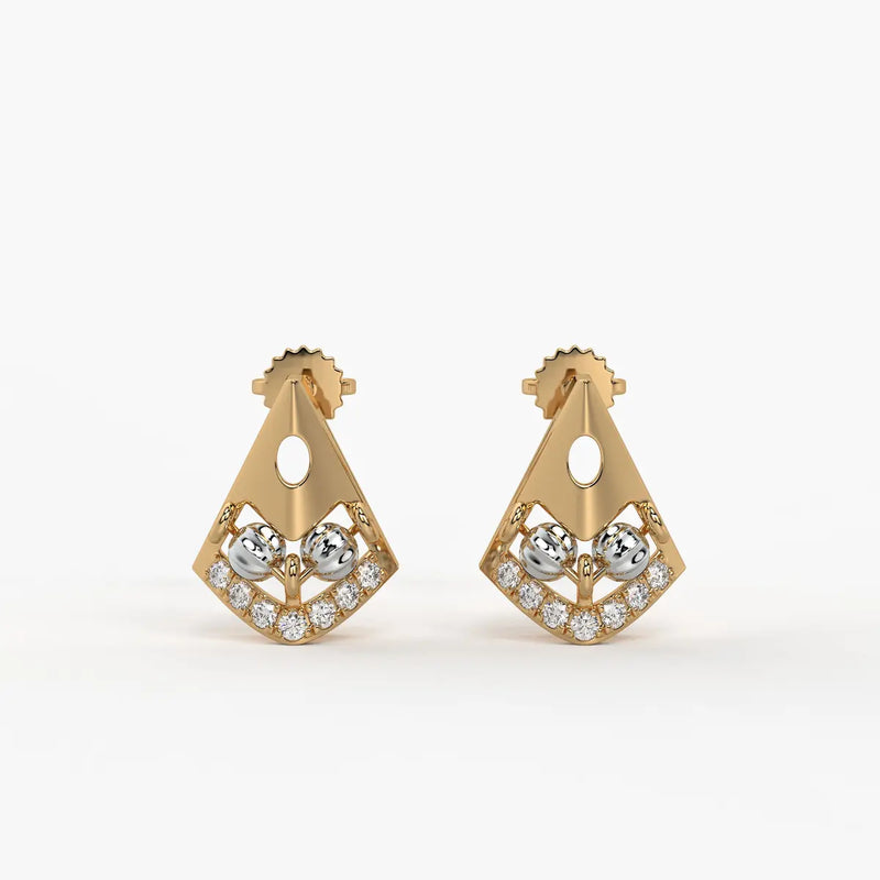 Pihu Crescent Charm Earrings