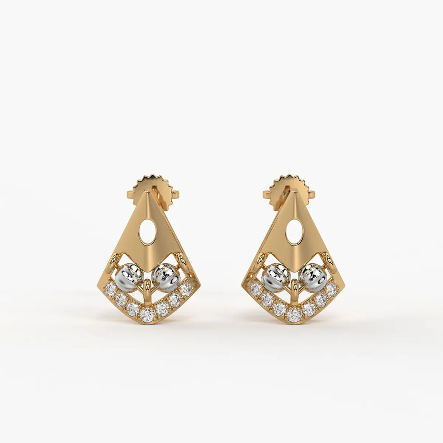 Pihu Crescent Charm Earrings