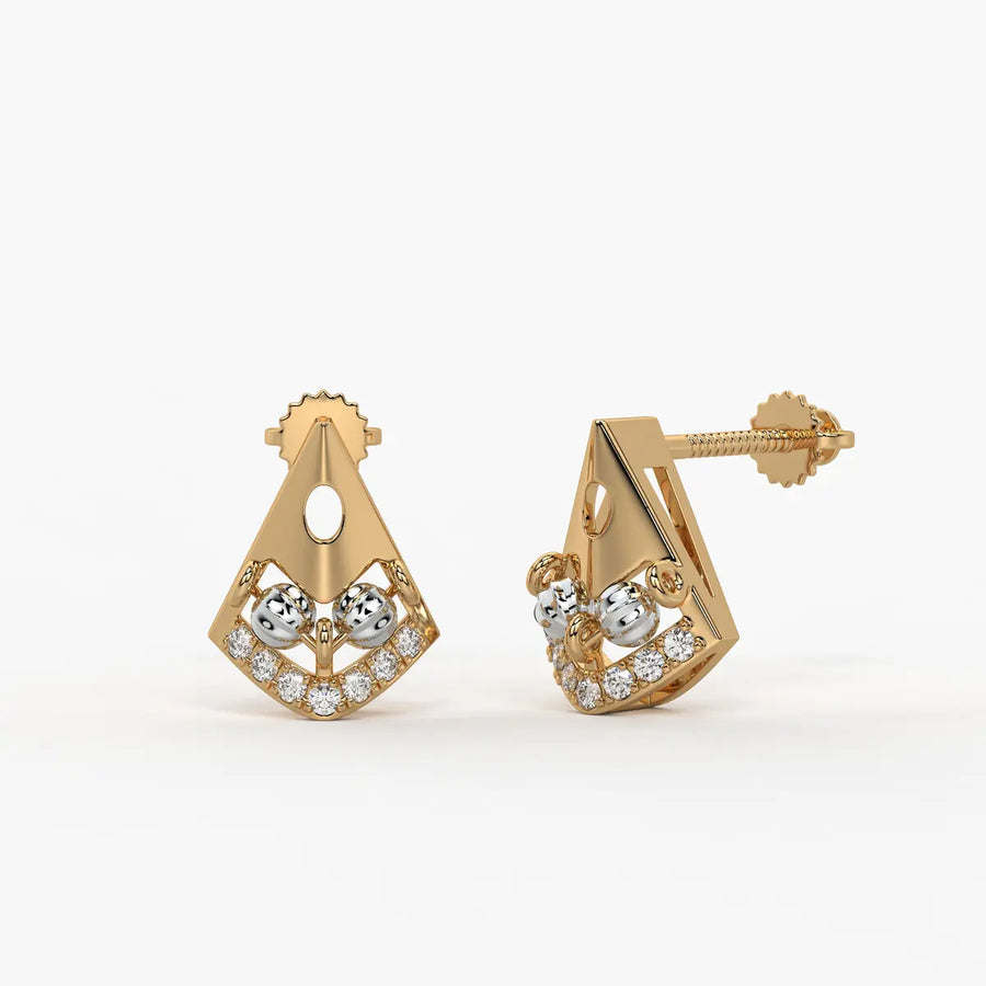 Pihu Crescent Charm Earrings