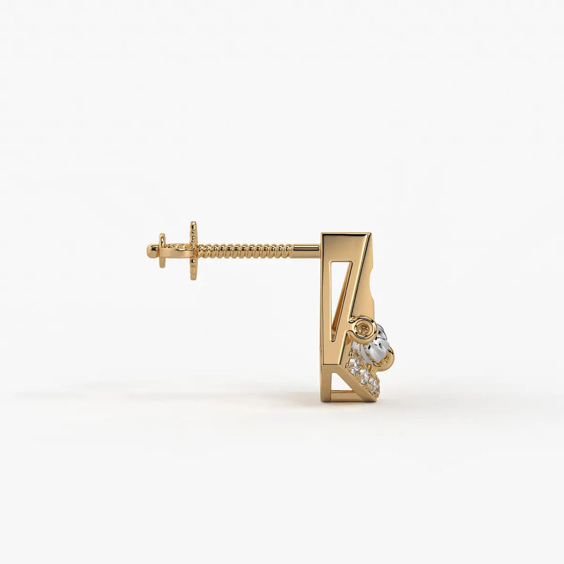Pihu Crescent Charm Earrings