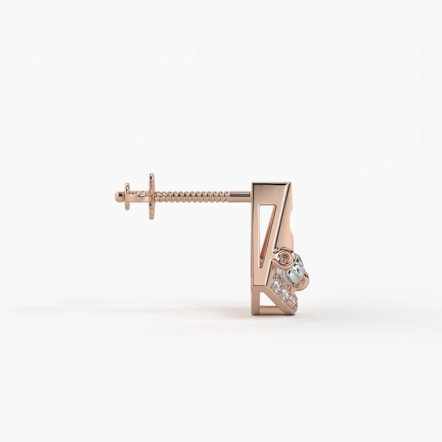 Pihu Crescent Charm Earrings