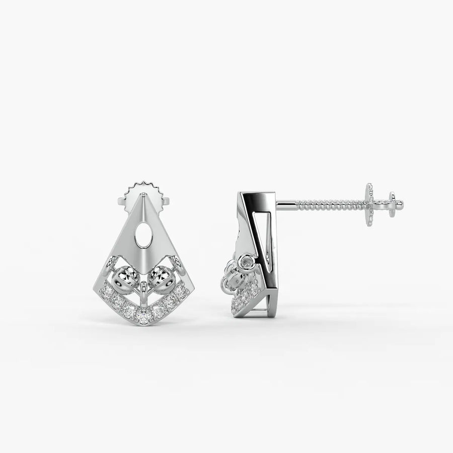 Pihu Crescent Charm Earrings