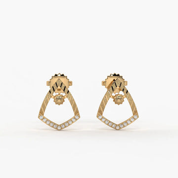 Tanvika Trikon Bead Earrings