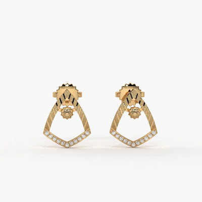 Tanvika Trikon Bead Earrings
