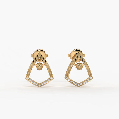 Tanvika Trikon Bead Earrings