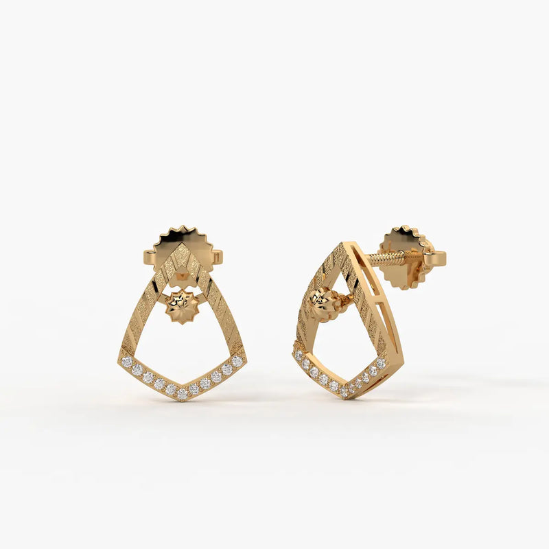 Tanvika Trikon Bead Earrings